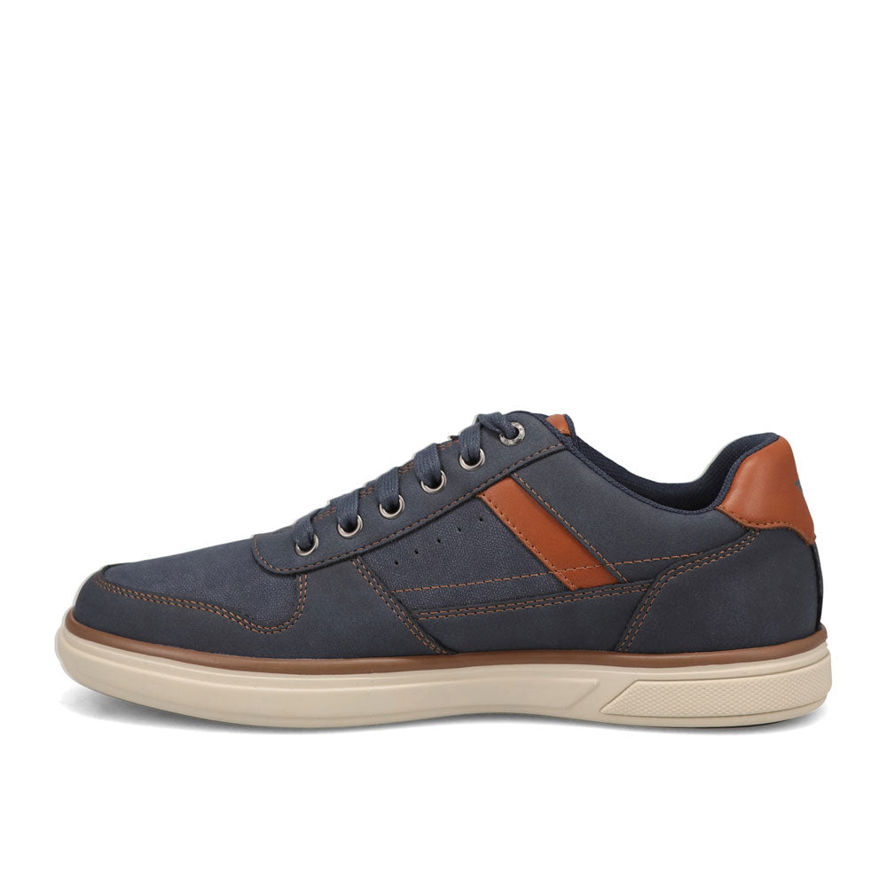 Navy-Dockers Mens Fabien Casual Nubuck Lace-Up Sneaker
