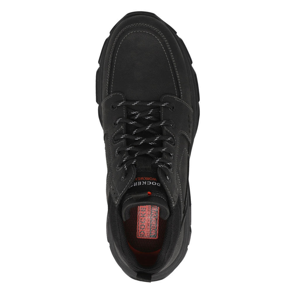 Black-Dockers Mens Royce Slip Resistant Lace Up Boot