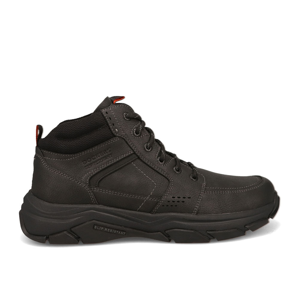 Black-Dockers Mens Royce Slip Resistant Lace Up Boot