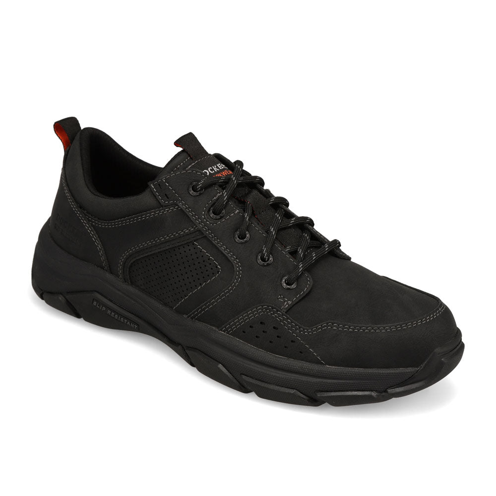 Black-Dockers Mens Rutherford Slip Resistant Sneaker