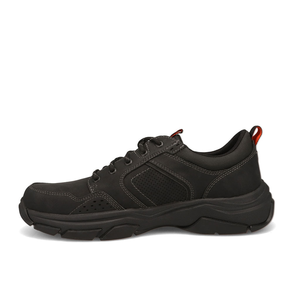 Black-Dockers Mens Rutherford Slip Resistant Sneaker