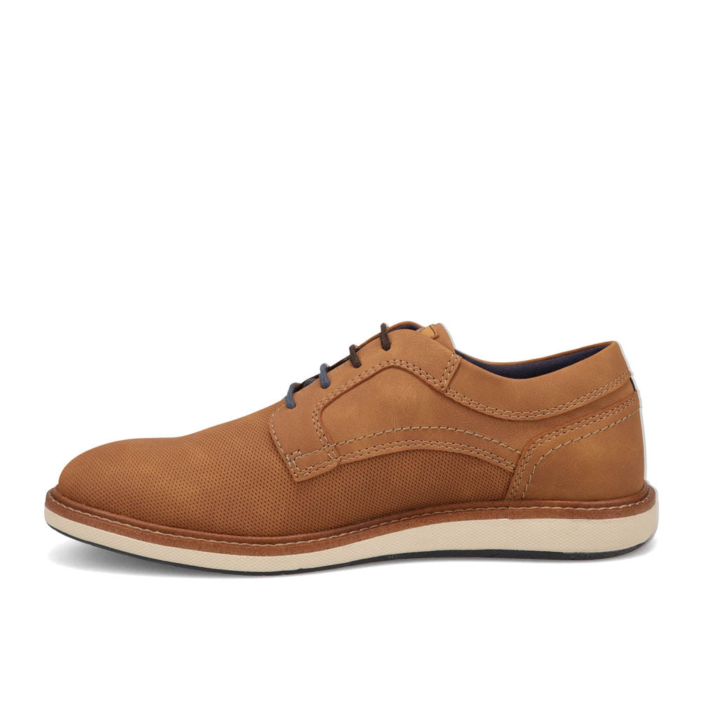 Dark Tan-Dockers Mens Halstead Casual Nubuck Casual Lace-Up Oxford