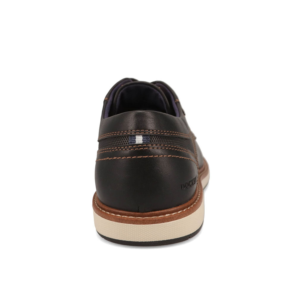 Black-Dockers Mens Halstead Casual Nubuck Casual Lace-Up Oxford