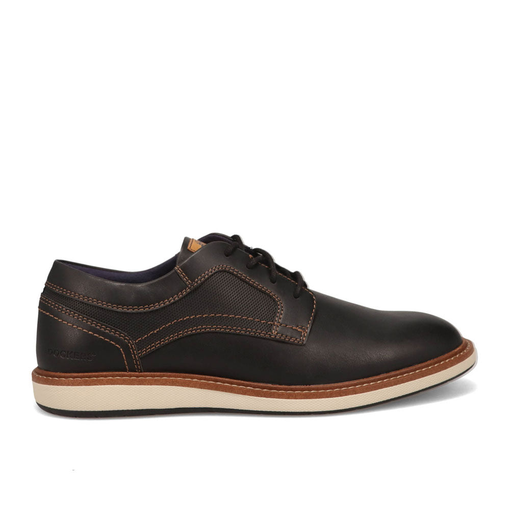 Black-Dockers Mens Halstead Casual Nubuck Casual Lace-Up Oxford