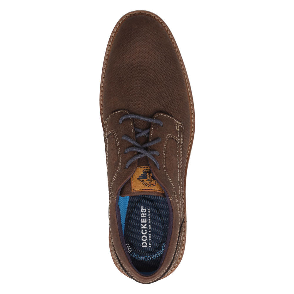 Off White-Dockers Mens Harmon Casual Crazyhorse Slip On Loafer