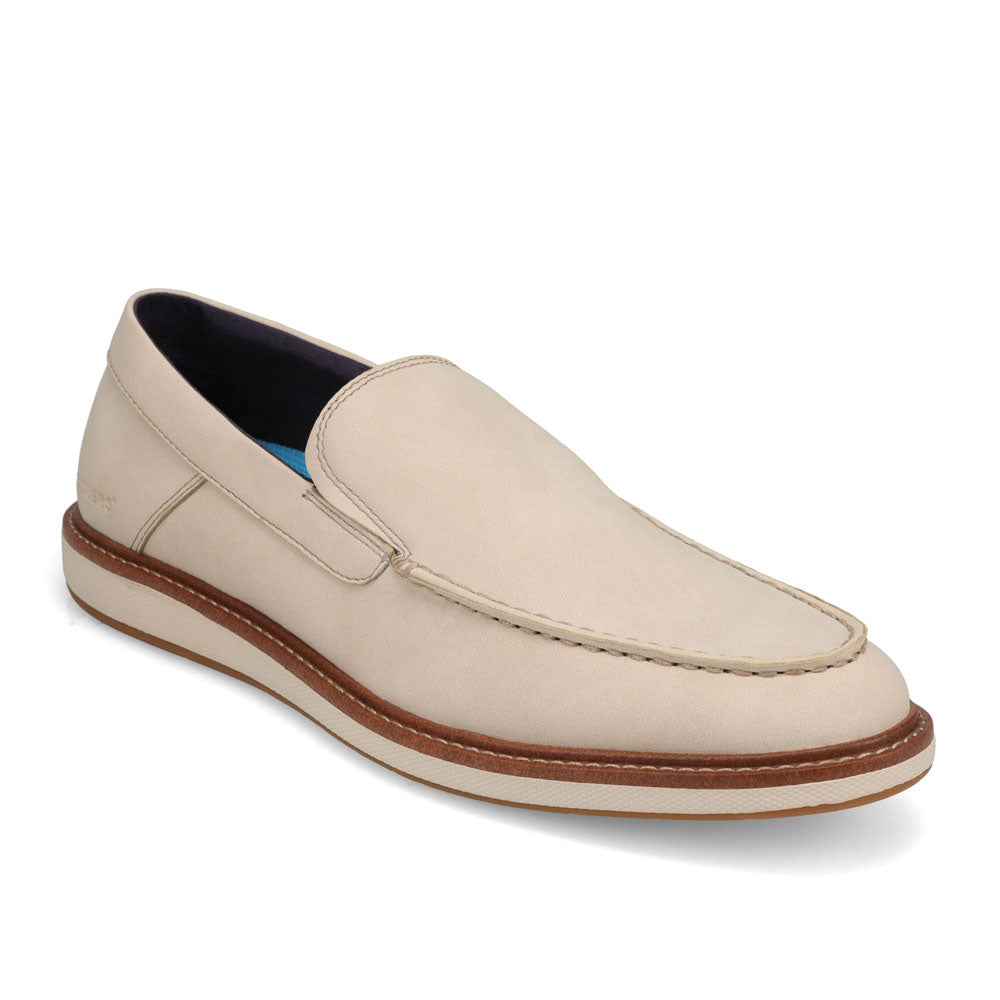 Off White-Dockers Mens Harmon Casual Crazyhorse Slip On Loafer