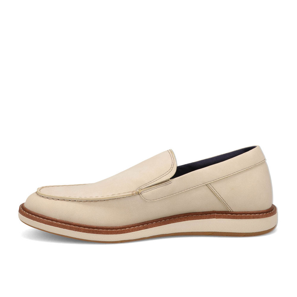 Off White-Dockers Mens Harmon Casual Crazyhorse Slip On Loafer