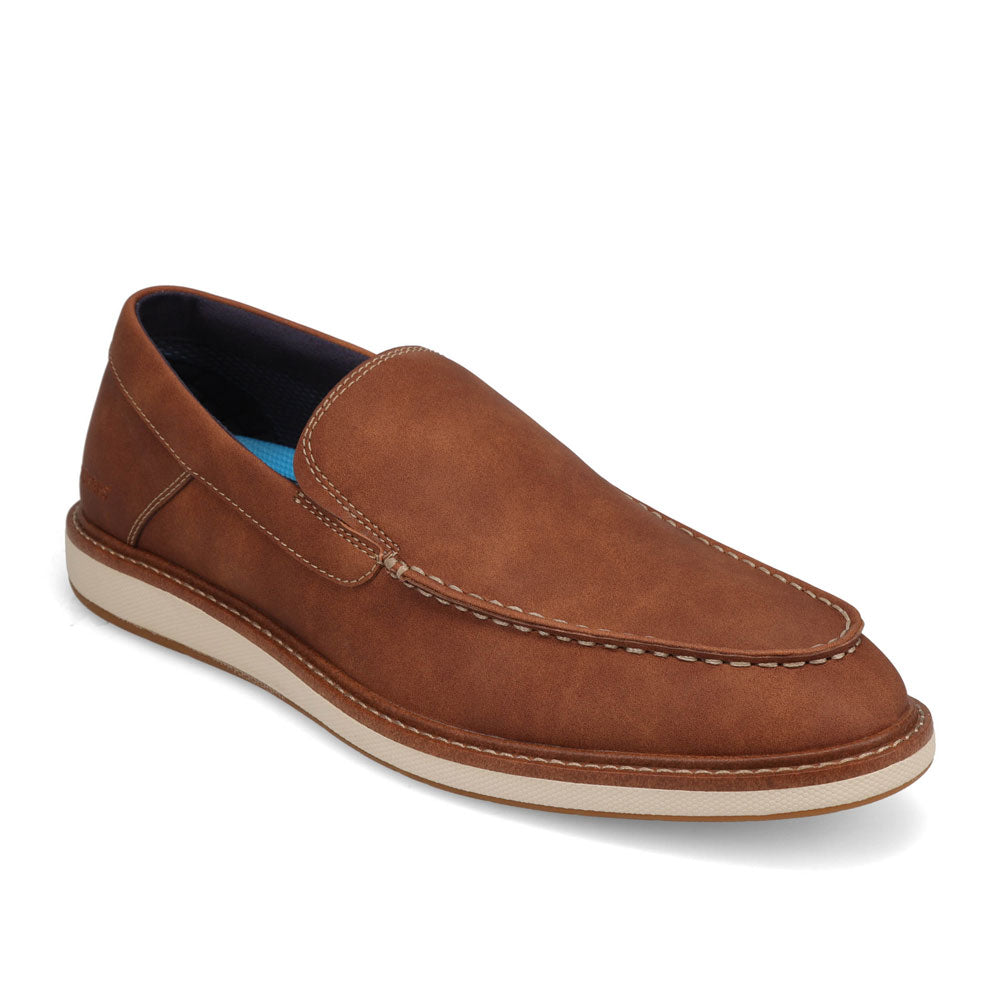 Cognac-Dockers Mens Harmon Polished Casual Slip On Loafer