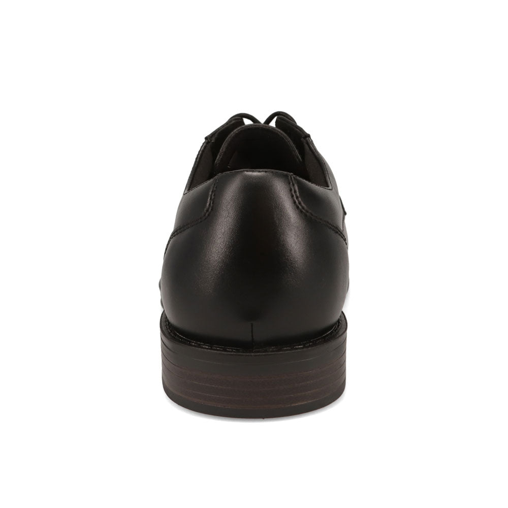 Black-Dockers Mens Bridgeport Slip Resistant Polished Lace Up Oxford
