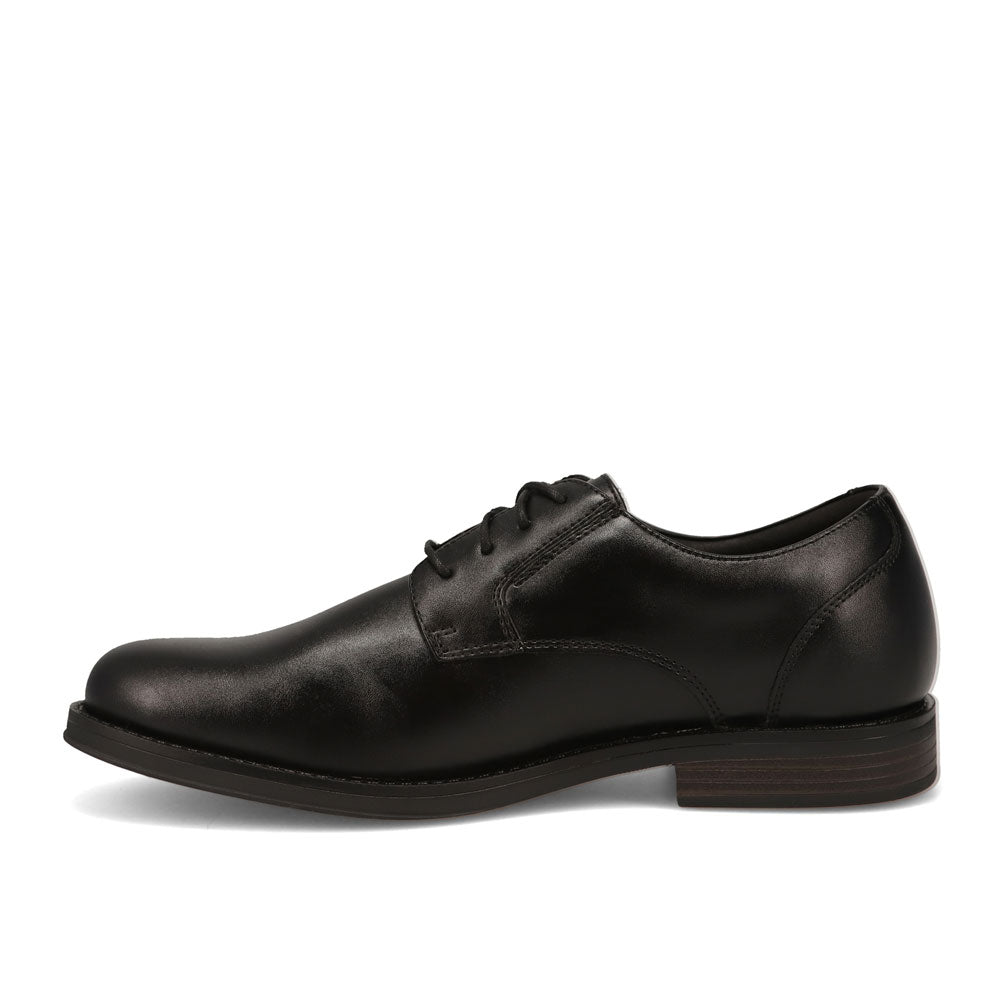 Black-Dockers Mens Bridgeport Slip Resistant Polished Lace Up Oxford