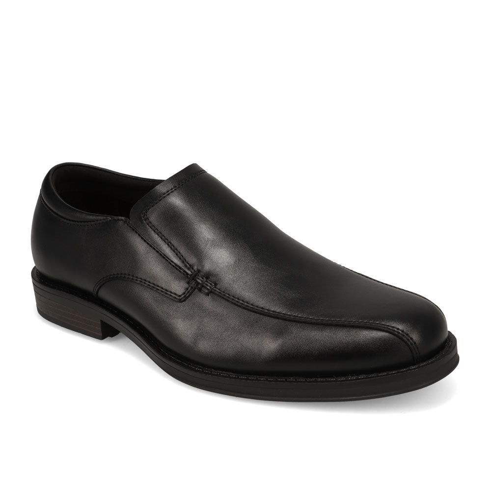Black-Dockers Mens Benedict Slip Resistant Slip On Polished Loafer