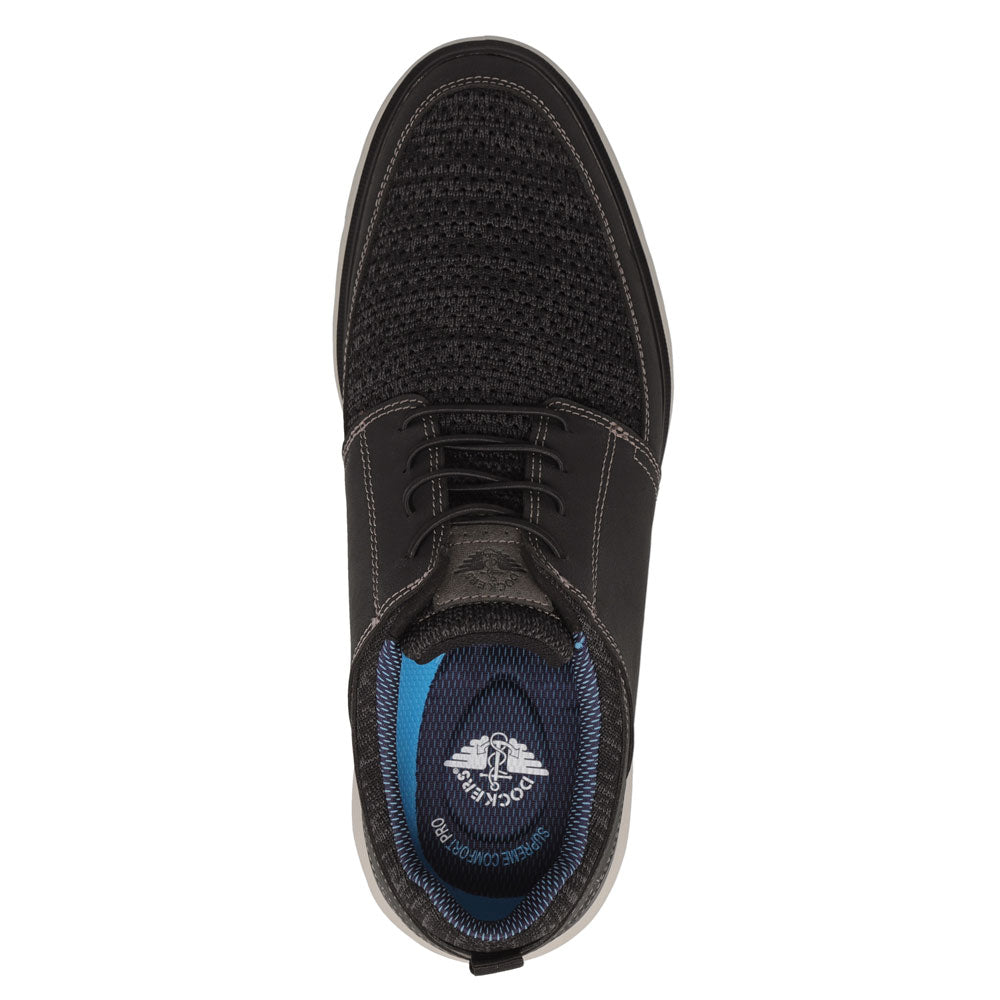 Black-Dockers Mens Fairborne Casual Lace Up Oxford