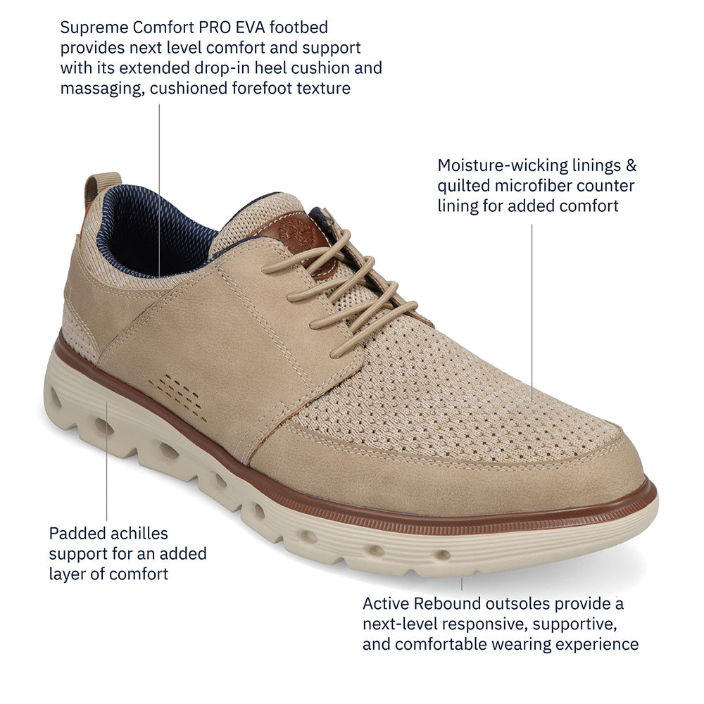 Sand-Dockers Mens Fairborne Casual Lace Up Oxford