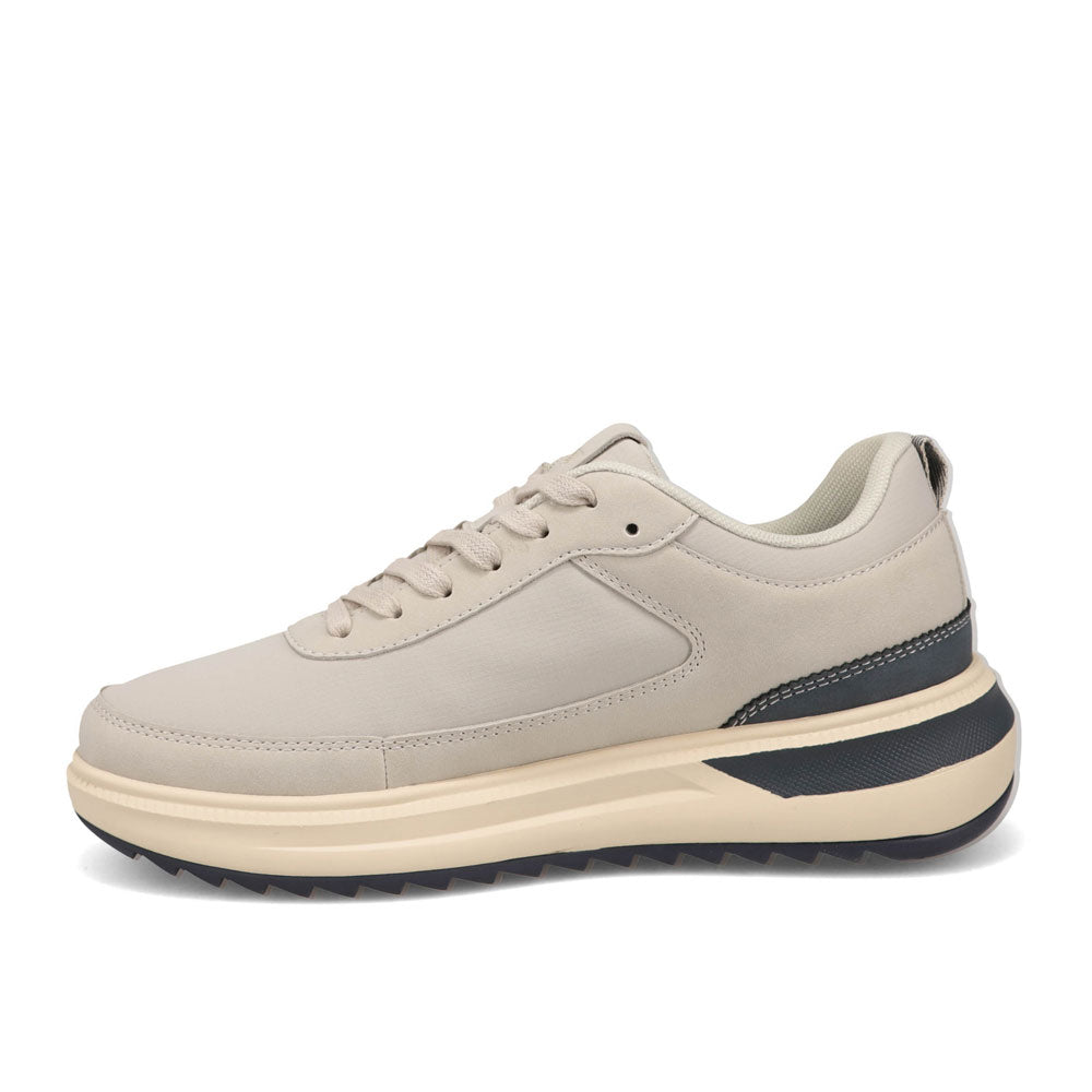 Light Grey-Dockers Mens Revved Nubuck/Ripstop Casual Sneaker