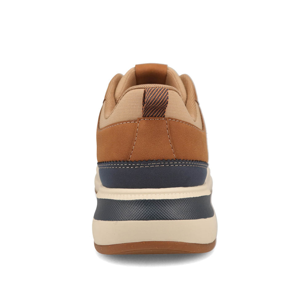 British Tan-Dockers Mens Revved Nubuck/Ripstop Casual Sneaker