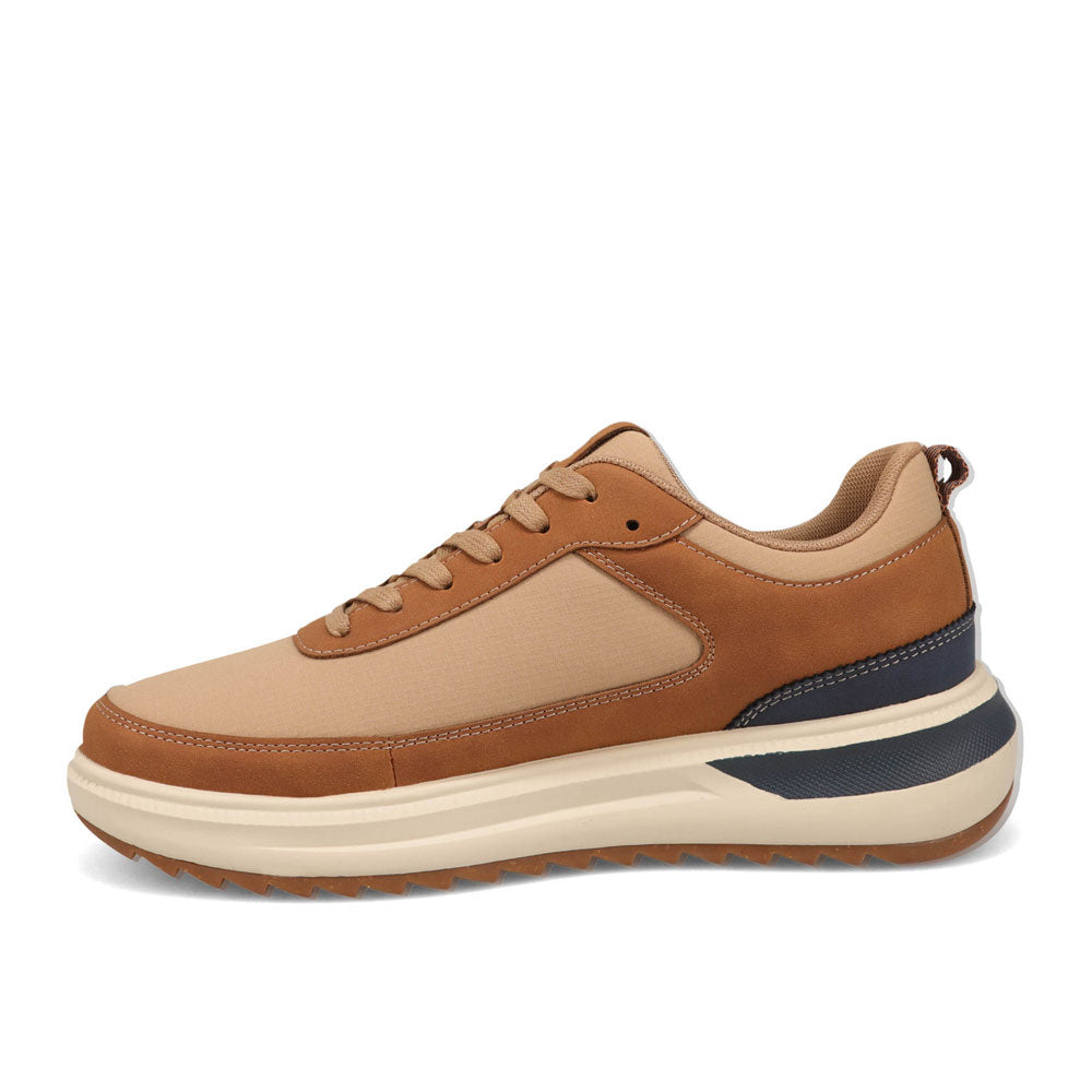 British Tan-Dockers Mens Revved Nubuck/Ripstop Casual Sneaker