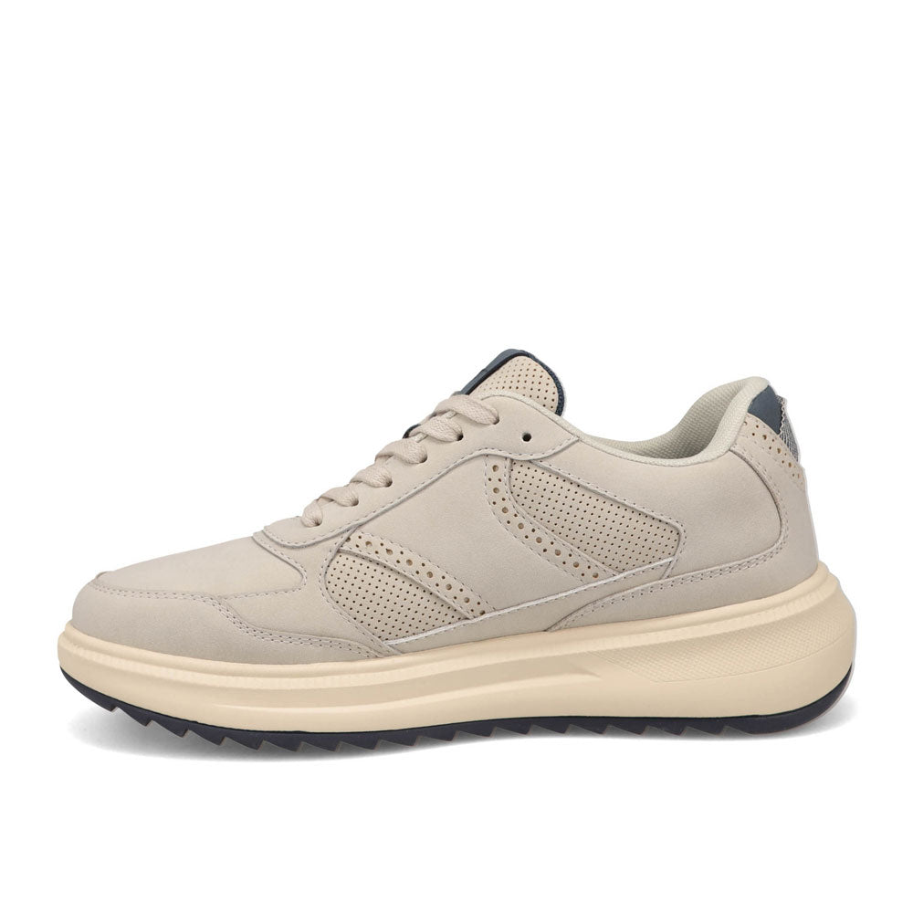 Light Grey-Dockers Mens Rave Nubuck Casual Sneaker