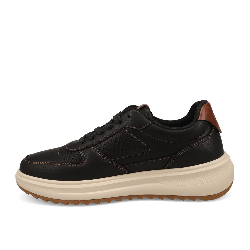 Black-Dockers Mens Rebound Casual Polished Lace-Up Sneaker