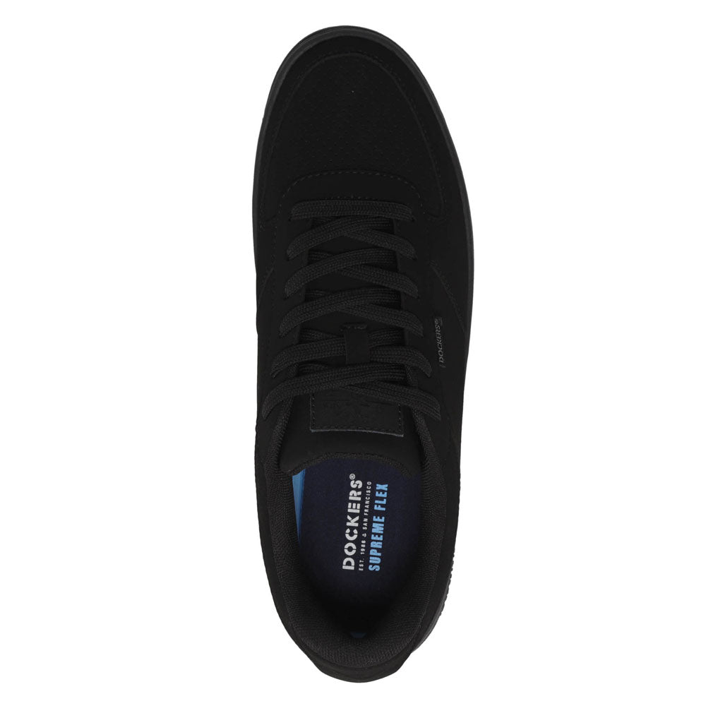 Black Mono-Dockers Mens Frederick Synthetic Leather Casual Sneaker