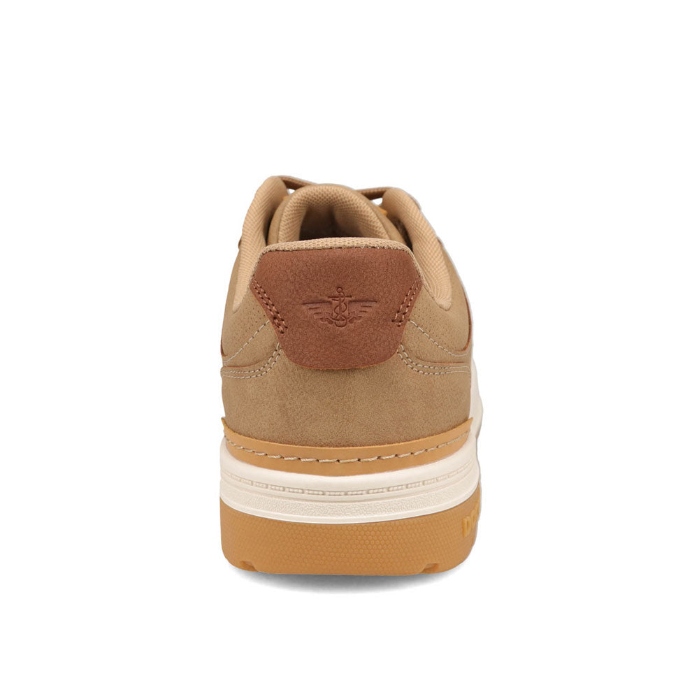 Sand/ Tan-Dockers Mens Frederick Synthetic Leather Casual Sneaker