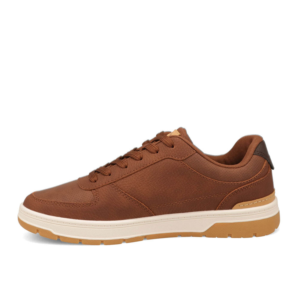 British Tan/ Brown-Dockers Mens Frederick Synthetic Leather Casual Sneaker