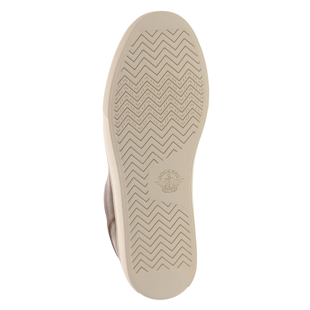 Brown-Dockers Mens Landon Synthetic Leather Casual Lace Up Sneaker Shoe