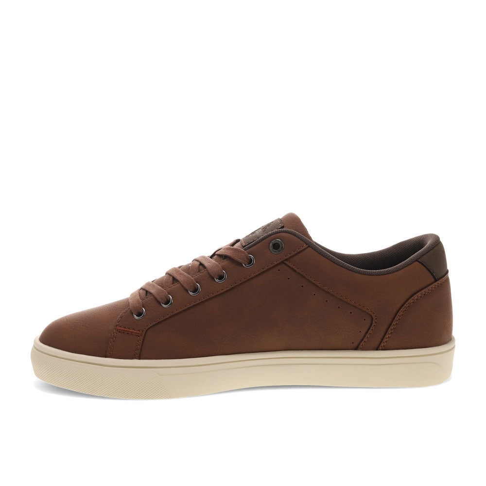 Tan-Dockers Mens Jensen Synthetic Leather Casual Lace Up Sneaker Shoe