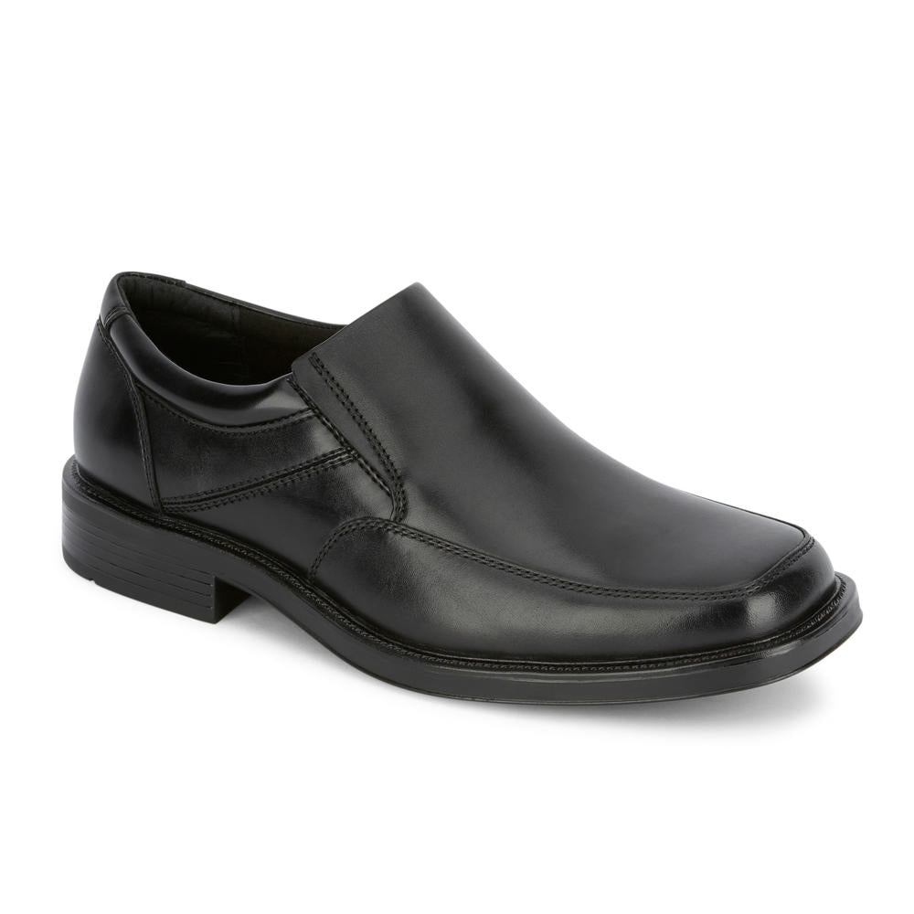 Black-Dockers Mens Emptor Synthetic Leather Business Dress Slip-on Loafer Shoe