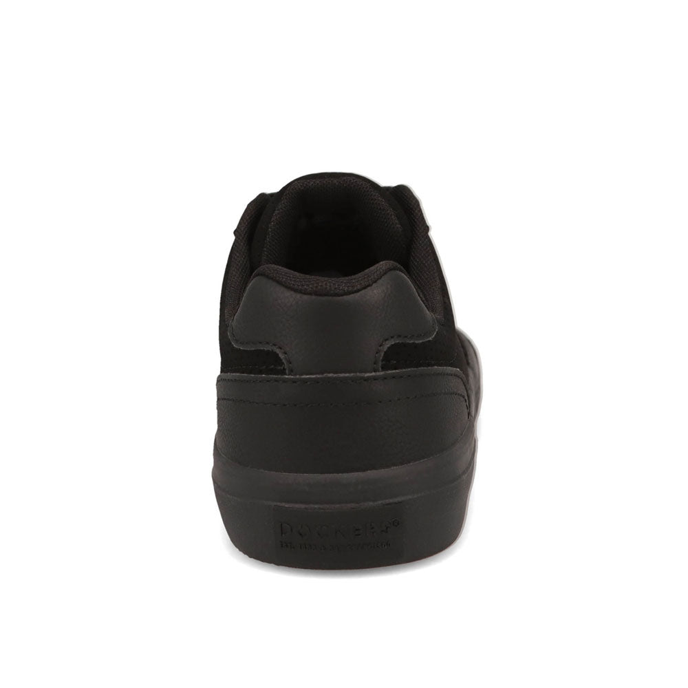 Black Mono-Dockers Mens Hobbs Synthetic Leather Casual Lace-up Sneaker