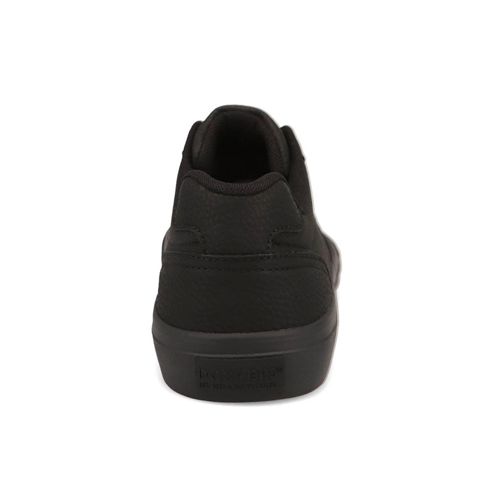 Black-Dockers Mens Hobbs Wax Synthetic Leather Casual Lace-up Sneaker