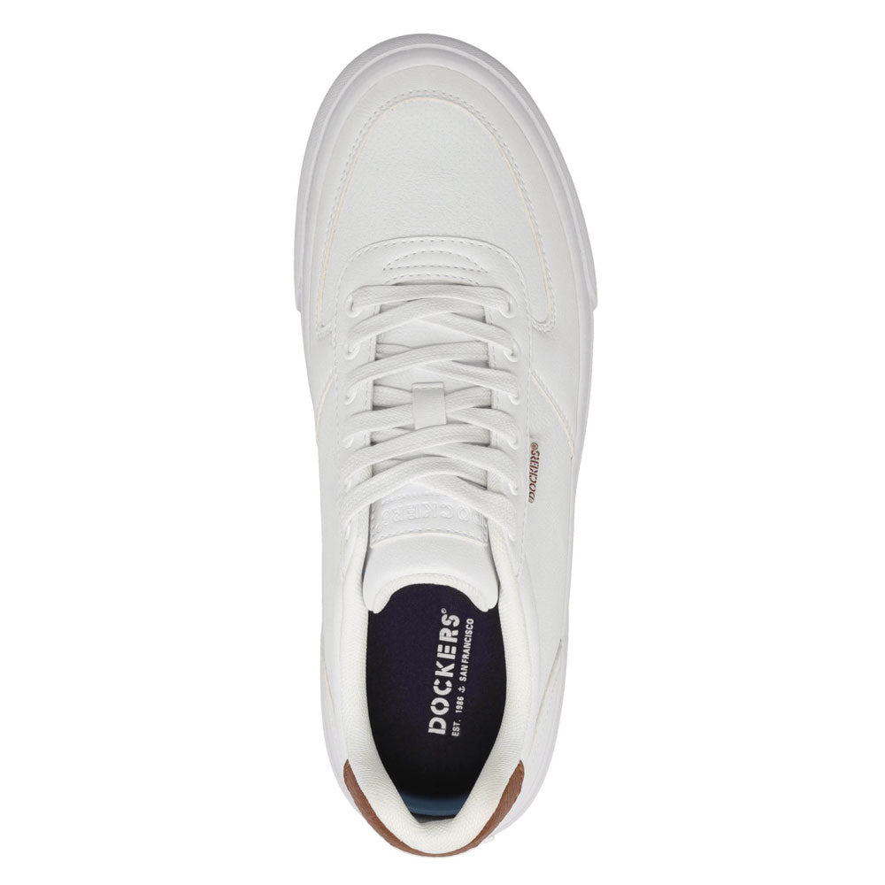 White/ Tan-Dockers Mens McCoy Casual Sneaker
