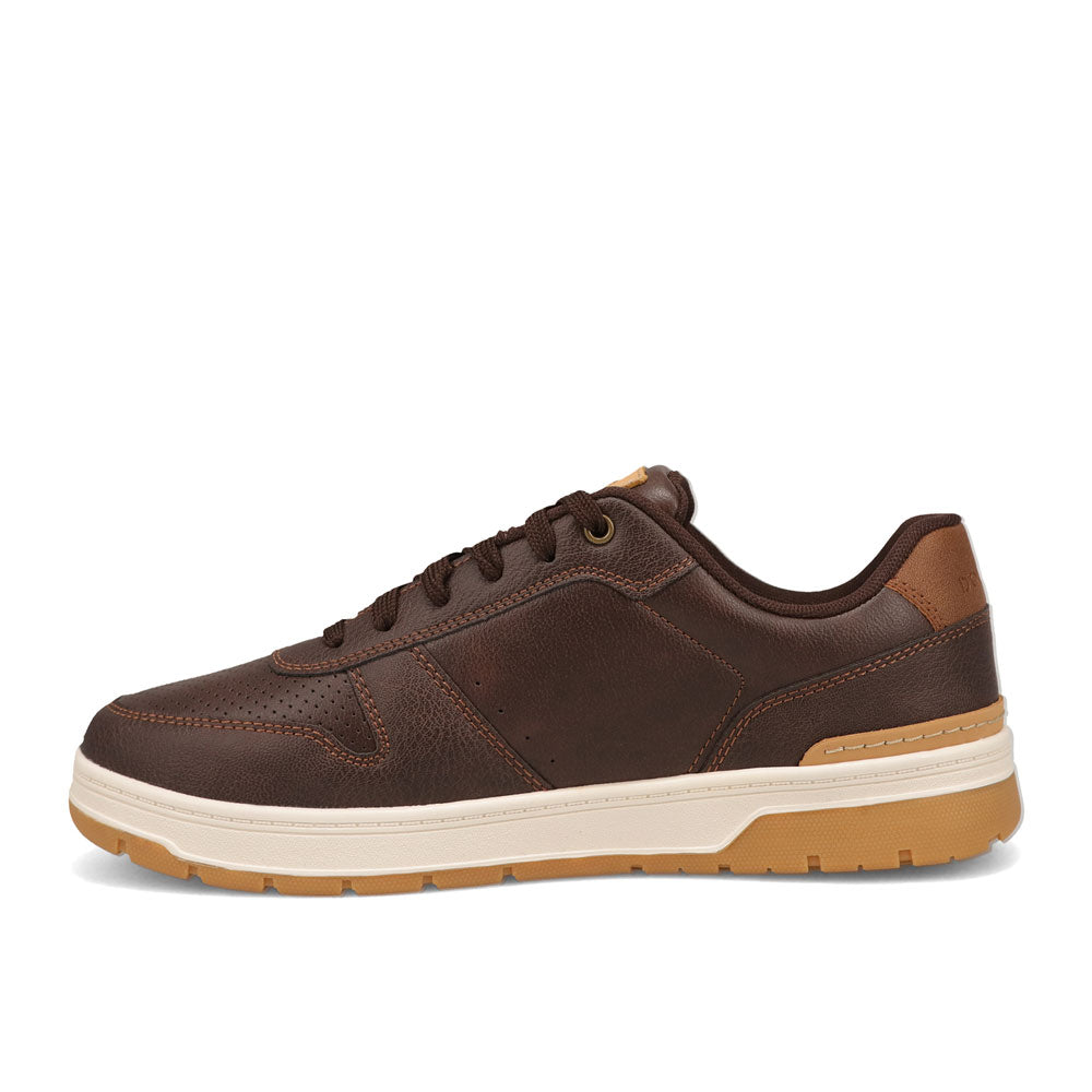 Brown/British Tan-Dockers Mens Energy Lo Casual Lace Up Sneaker Shoe