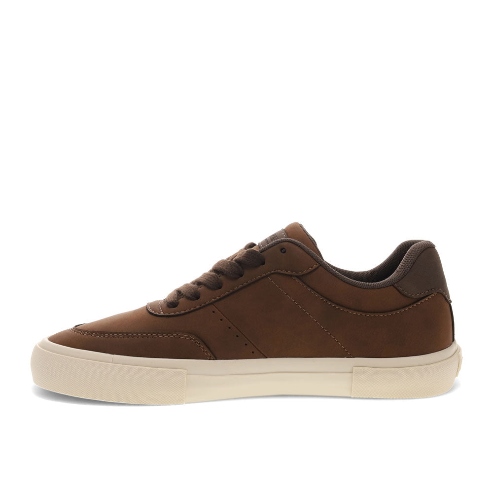 British Tan/Brown-Dockers Mens Marco Synthetic Leather Casual Lace Up Sneaker Shoe