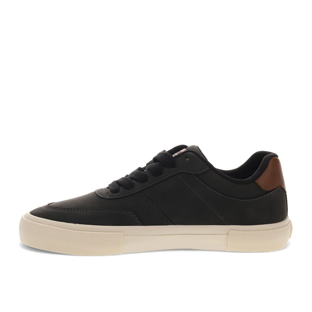 Black-Dockers Mens Marco Synthetic Leather Casual Lace Up Sneaker Shoe