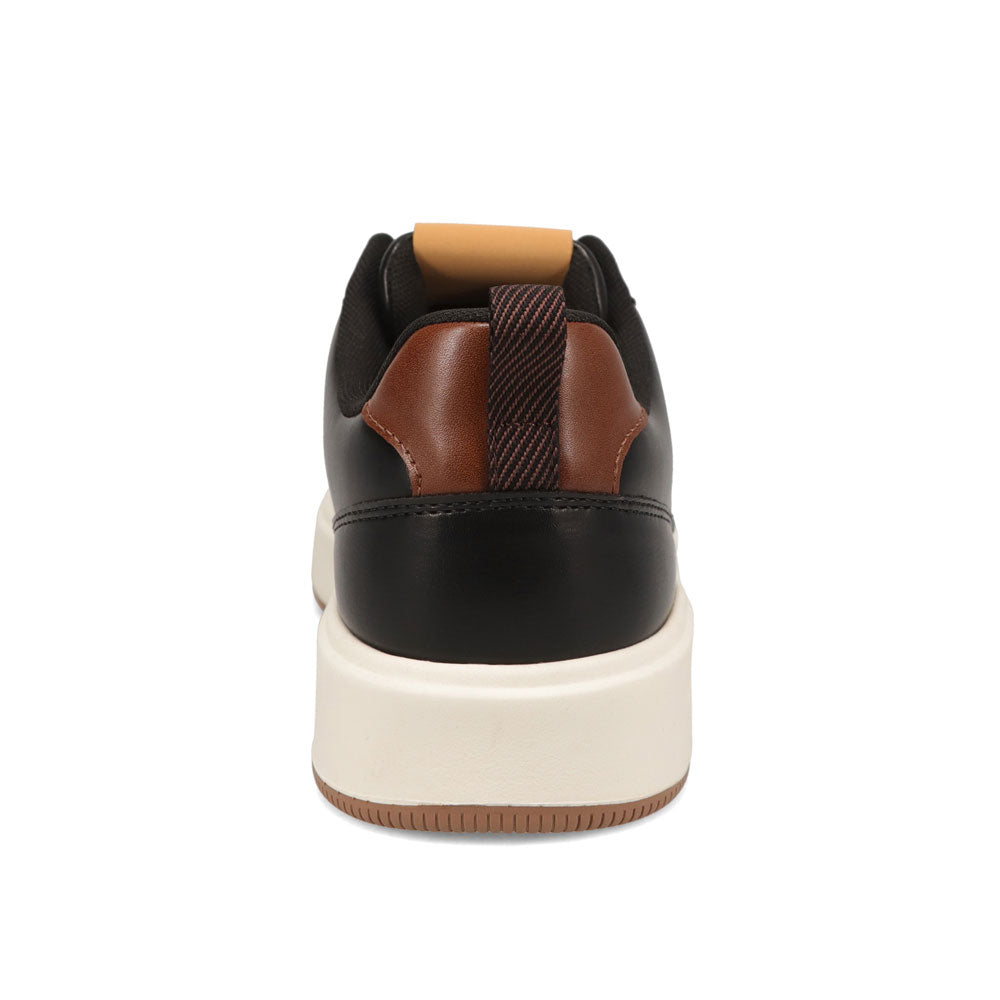 Black/British Tan-Dockers Mens Overtime Laser Casual Lace Up Sneaker