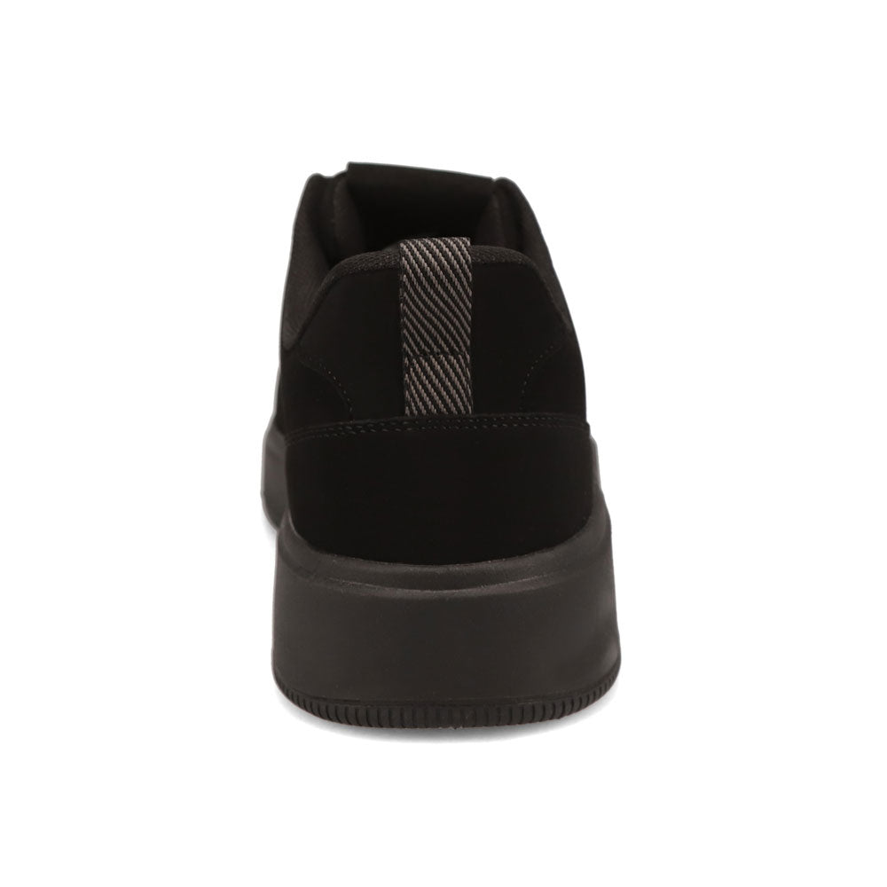 Black Mono-Dockers Mens Overtime Laser Casual Lace Up Sneaker