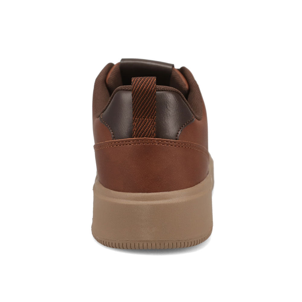 Tan/Chocolate-Dockers Mens Overtime Laser Casual Lace Up Sneaker