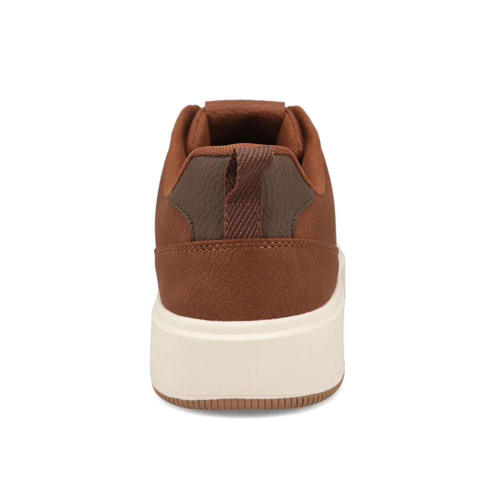 British Tan/Brown-Dockers Mens Overtime Laser Casual Lace Up Sneaker