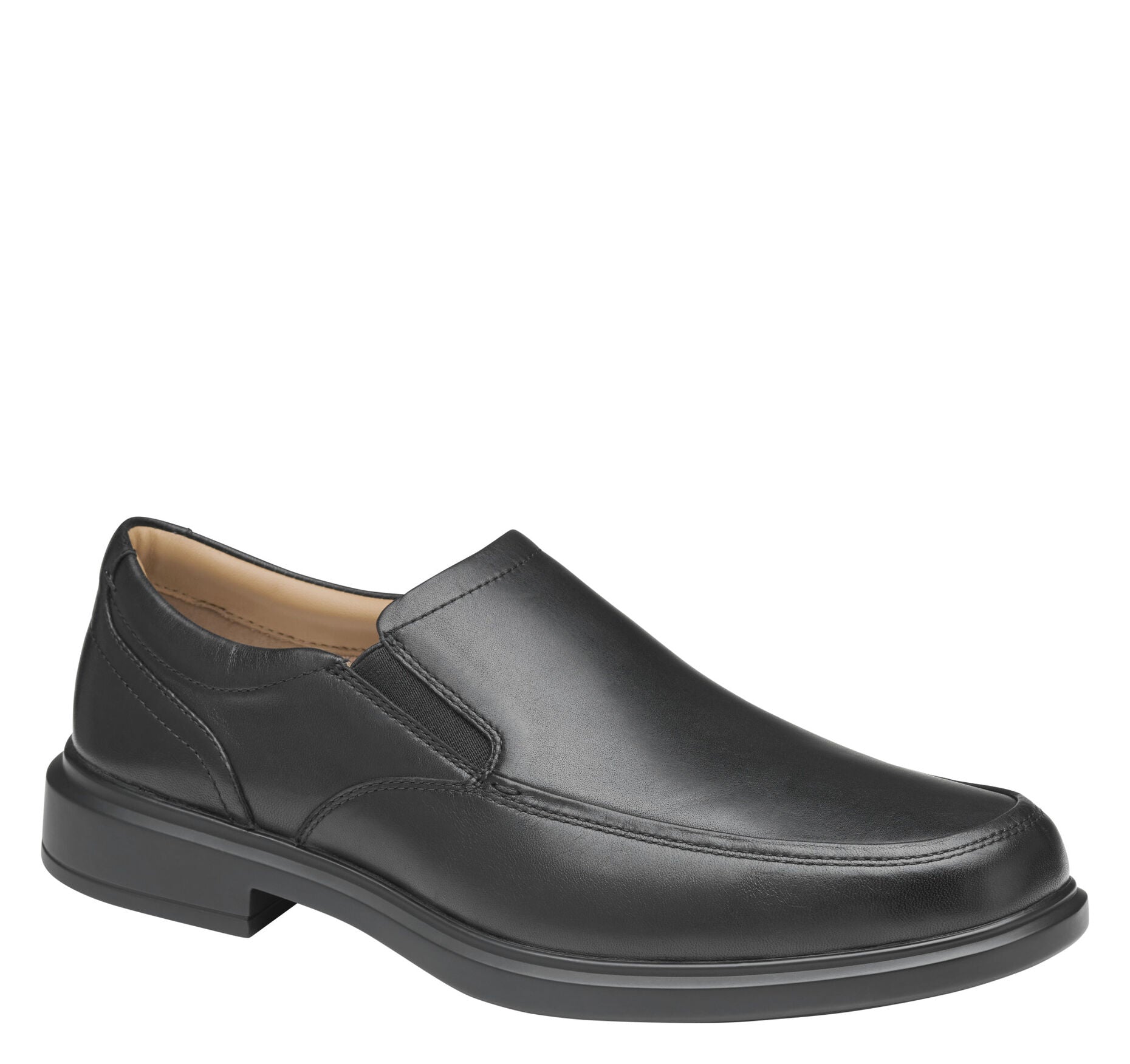 Black Full Grain-Johnston & Murphy Mens  XC4 Stanton 2.0 Moc Venetian Shoe