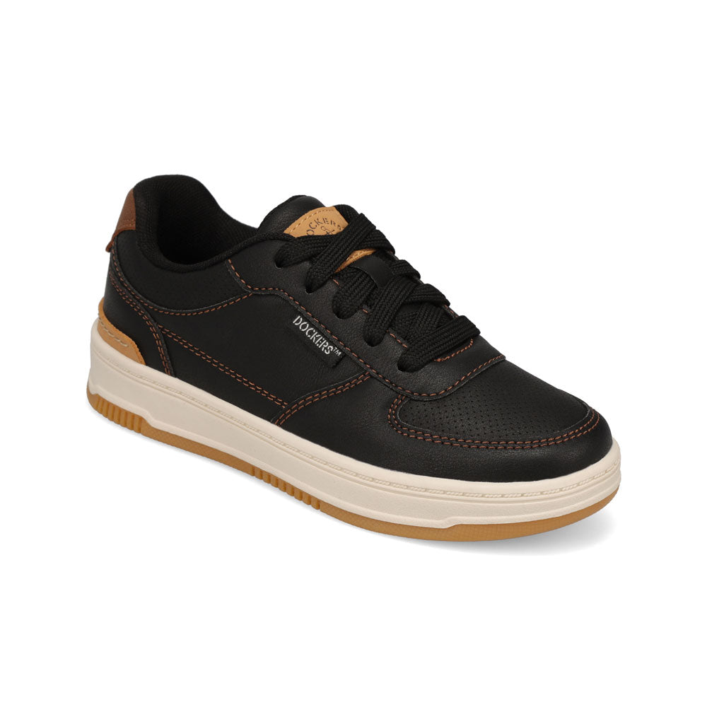 Black / British Tan-Dockers Big Kids Frederick Casual Sneaker