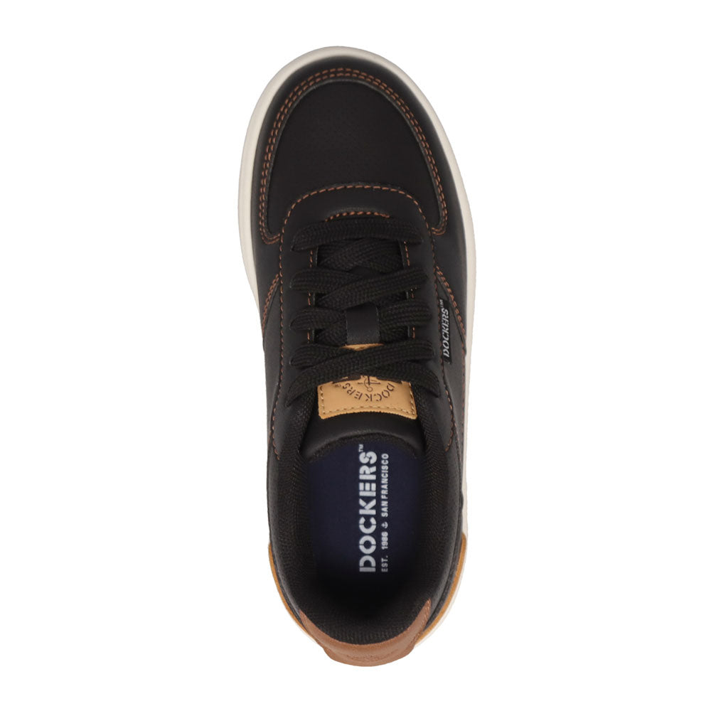 Black / British Tan-Dockers Big Kids Frederick Casual Sneaker