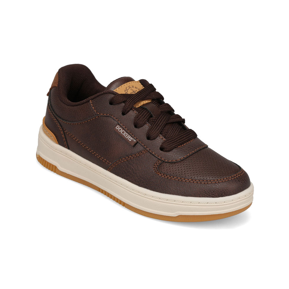 Brown/British Tan-Dockers Little Kids Frederick Casual Sneaker