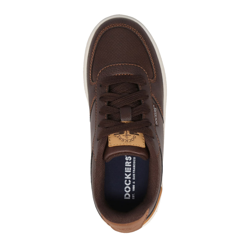 Brown/British Tan-Dockers Little Kids Frederick Casual Sneaker