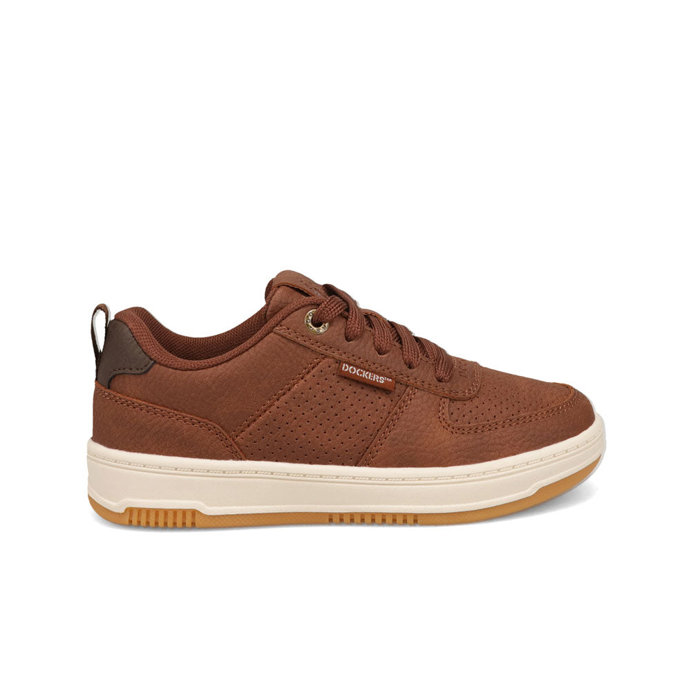 British Tan/Brown-Dockers Little Kids Overtime Laser Casual Sneaker Shoe
