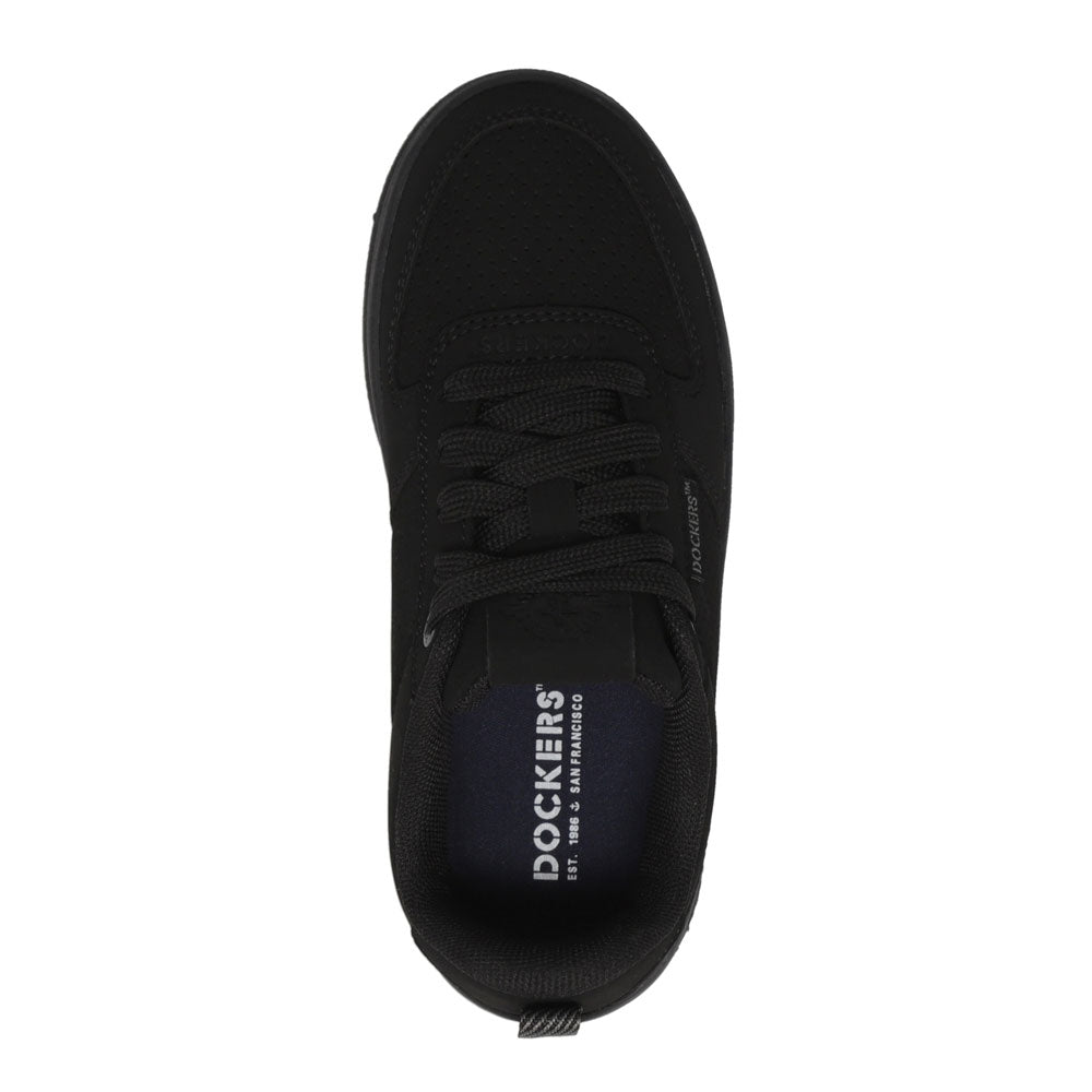 Black Mono-Dockers Little Kids Overtime Laser Casual Sneaker Shoe