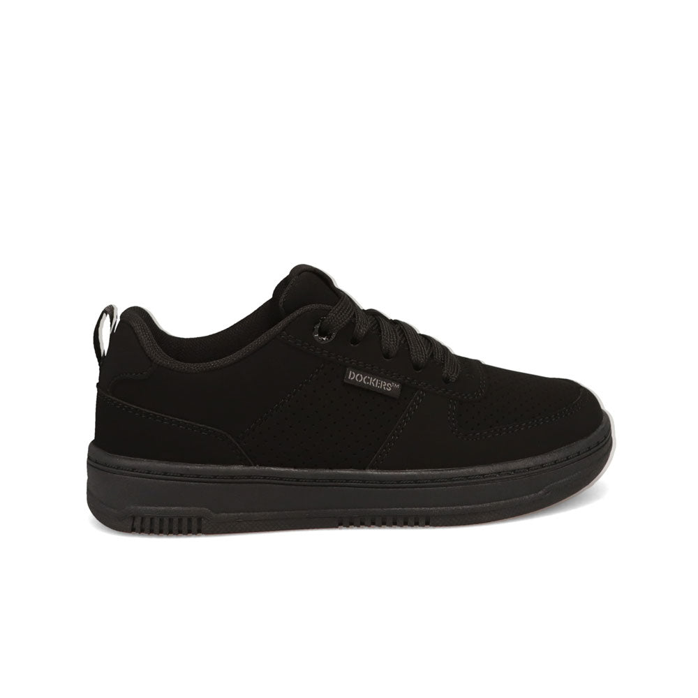 Black Mono-Dockers Little Kids Overtime Laser Casual Sneaker Shoe