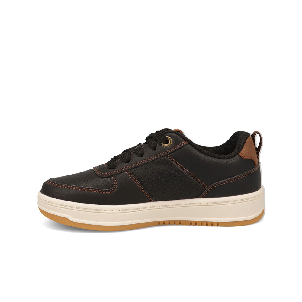 Black/British Tan-Dockers Little Kids Overtime Laser Casual Sneaker Shoe