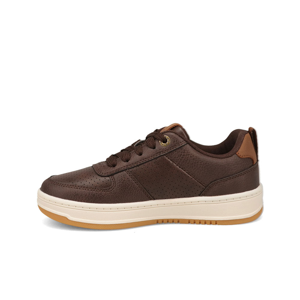 Brown/British Tan-Dockers Little Kids Overtime Laser Casual Sneaker Shoe