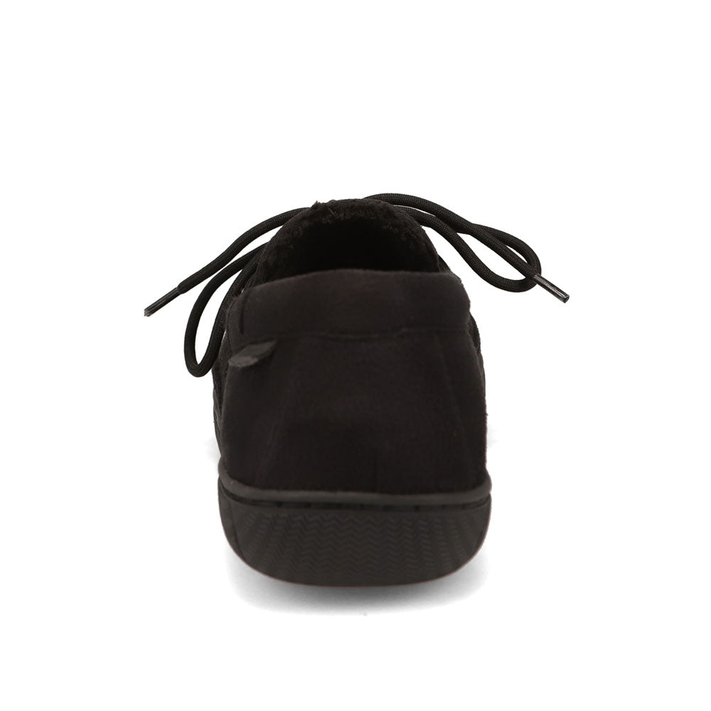 Black-Dockers Mens Weller Moccasin House Shoe Slippers