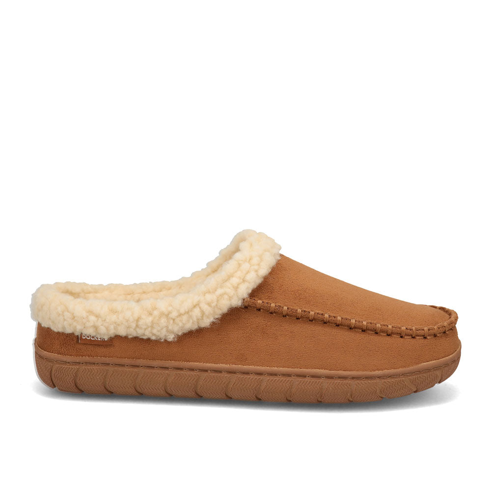 Tan-Dockers Mens Walt Clog House Shoe Slippers